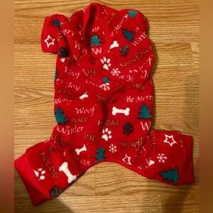 Christmas dog pjs size medium